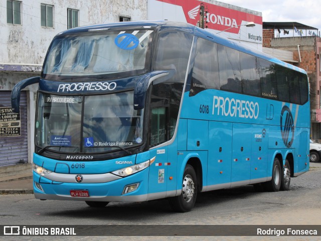 Auto Viação Progresso 6018 na cidade de Caruaru, Pernambuco, Brasil, por Rodrigo Fonseca. ID da foto: 9470551.