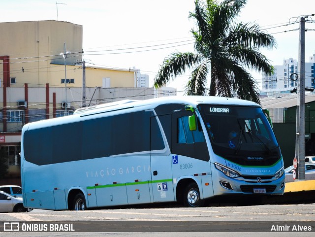 Viação Garcia 83006 na cidade de Londrina, Paraná, Brasil, por Almir Alves. Número da foto: #9473618.