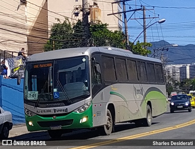 Turin Transportes RJ 678.006 na cidade de Rio de Janeiro, Rio de Janeiro, Brasil, por Sharles Desiderati. Número da foto: #9473471.