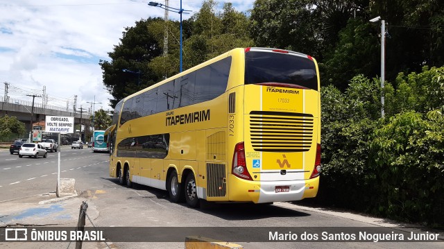 Viação Itapemirim 17033 na cidade de Salvador, Bahia, Brasil, por Mario dos Santos Nogueira Junior. ID da foto: 9473176.