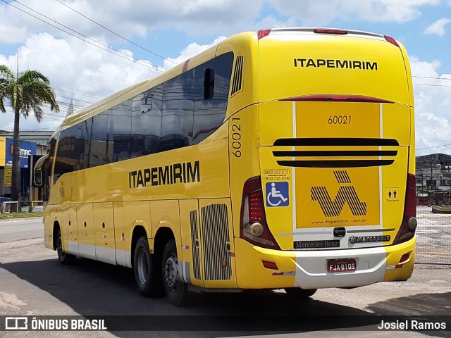 Viação Itapemirim 60021 na cidade de Castanhal, Pará, Brasil, por Josiel Ramos. Número da foto: #9473234.