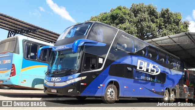 BHS Turismo de Rio 5206 na cidade de Montes Claros, Minas Gerais, Brasil, por Jeferson Santos. ID da foto: 9472971.