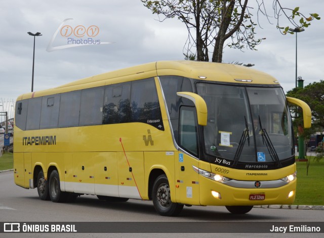 Viação Itapemirim 60089 na cidade de Florianópolis, Santa Catarina, Brasil, por Jacy Emiliano. ID da foto: 9475990.