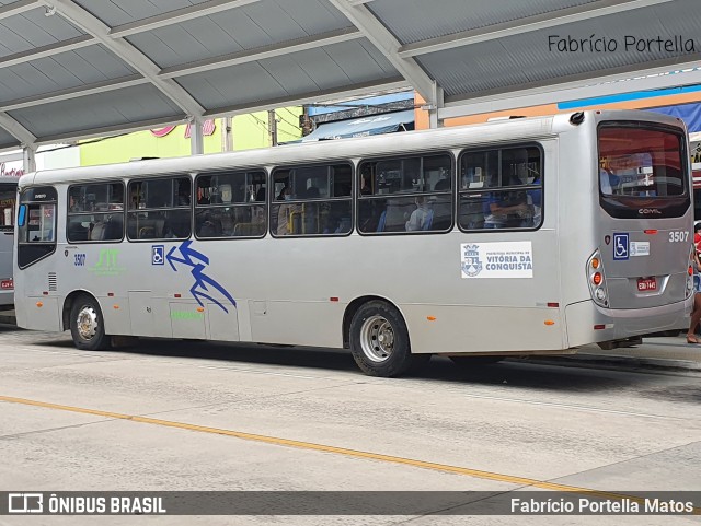 Viação Rosa Vitória da Conquista 3507 na cidade de Vitória da Conquista, Bahia, Brasil, por Fabrício Portella Matos. ID da foto: 9475908.