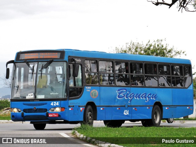 Biguaçu Transportes Coletivos Administração e Participação 424 na cidade de Florianópolis, Santa Catarina, Brasil, por Paulo Gustavo. ID da foto: 9476813.