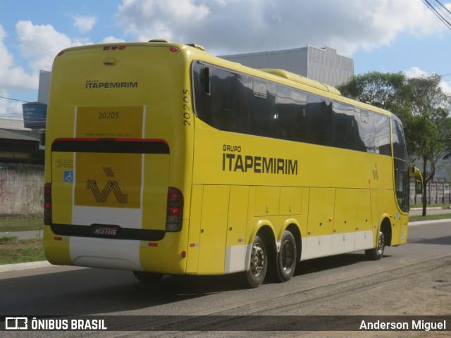 Viação Itapemirim 20205 na cidade de Recife, Pernambuco, Brasil, por Anderson Miguel. ID da foto: 9476602.