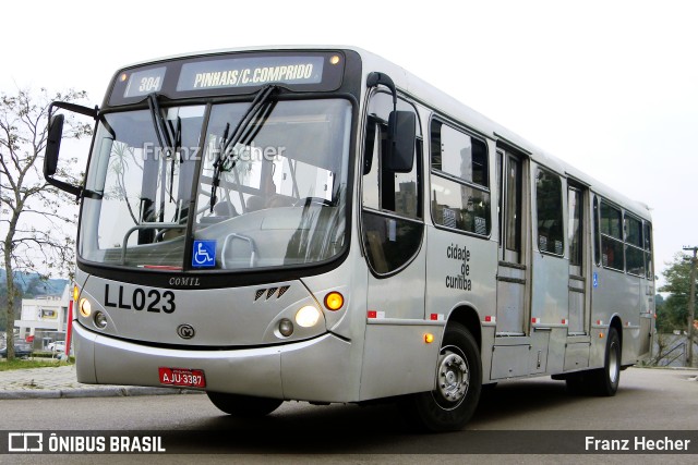 Araucária Transportes Coletivos LL023 na cidade de Curitiba, Paraná, Brasil, por Franz Hecher. Número da foto: #9480297.