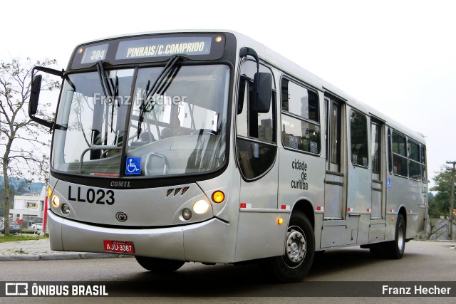 Araucária Transportes Coletivos LL023 na cidade de Curitiba, Paraná, Brasil, por Franz Hecher. ID da foto: 9480297.