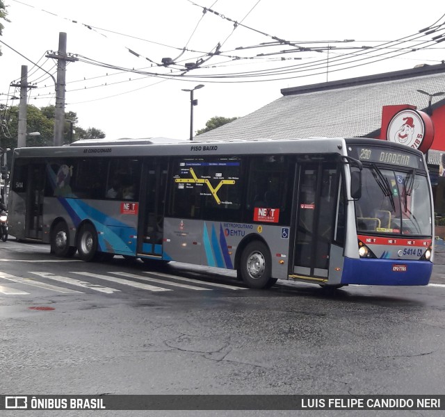 Next Mobilidade - ABC Sistema de Transporte 5414 na cidade de São Paulo, São Paulo, Brasil, por LUIS FELIPE CANDIDO NERI. Número da foto: #9480316.