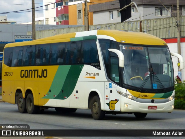 Empresa Gontijo de Transportes 21280 na cidade de Belo Horizonte, Minas Gerais, Brasil, por Matheus Adler. Número da foto: #9478327.