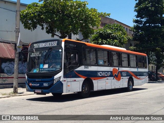 Viação Novacap B51627 na cidade de Rio de Janeiro, Rio de Janeiro, Brasil, por André Luiz Gomes de Souza. ID da foto: 9477625.