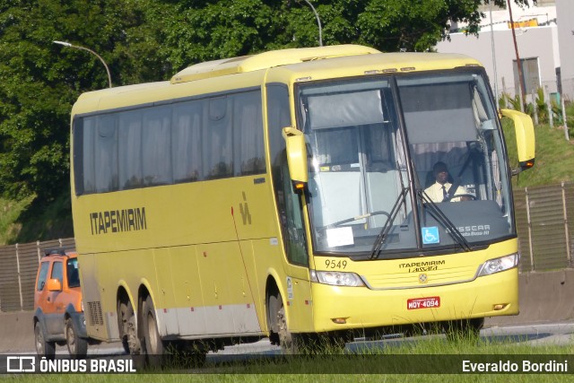 Viação Itapemirim 9549 na cidade de São José dos Campos, São Paulo, Brasil, por Everaldo Bordini. ID da foto: 9477925.