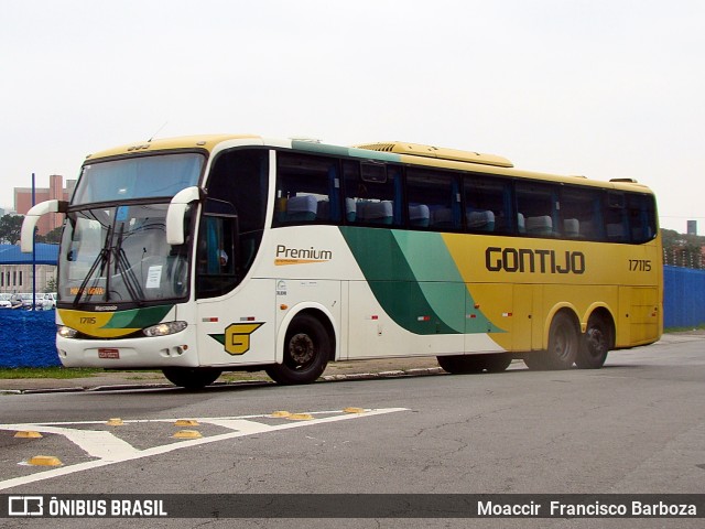 Empresa Gontijo de Transportes 17115 na cidade de São Paulo, São Paulo, Brasil, por Moaccir  Francisco Barboza. ID da foto: 9483217.