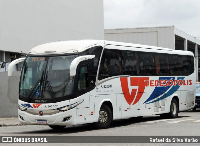 Viação Teresópolis RJ 203.007 na cidade de Rio de Janeiro, Rio de Janeiro, Brasil, por Rafael da Silva Xarão. ID da foto: 9483651.