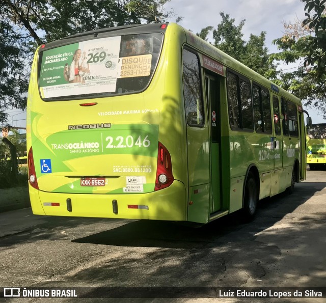 Santo Antônio Transportes Niterói 2.2.046 na cidade de Niterói, Rio de Janeiro, Brasil, por Luiz Eduardo Lopes da Silva. ID da foto: 9482889.