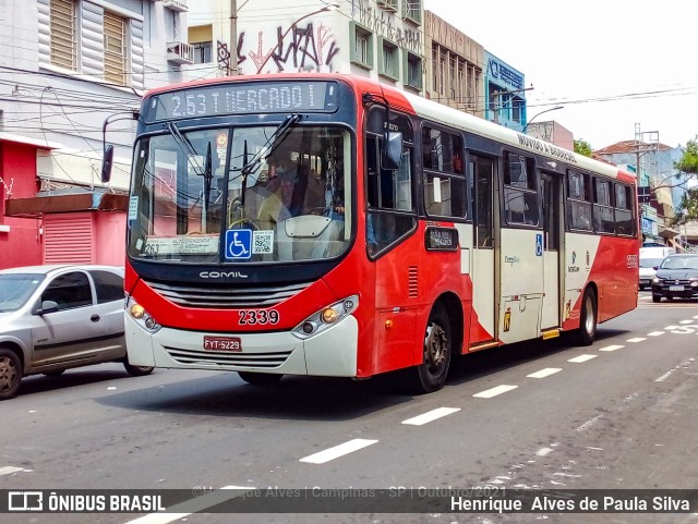 Expresso CampiBus 2339 na cidade de Campinas, São Paulo, Brasil, por Henrique Alves de Paula Silva. Número da foto: #9480611.