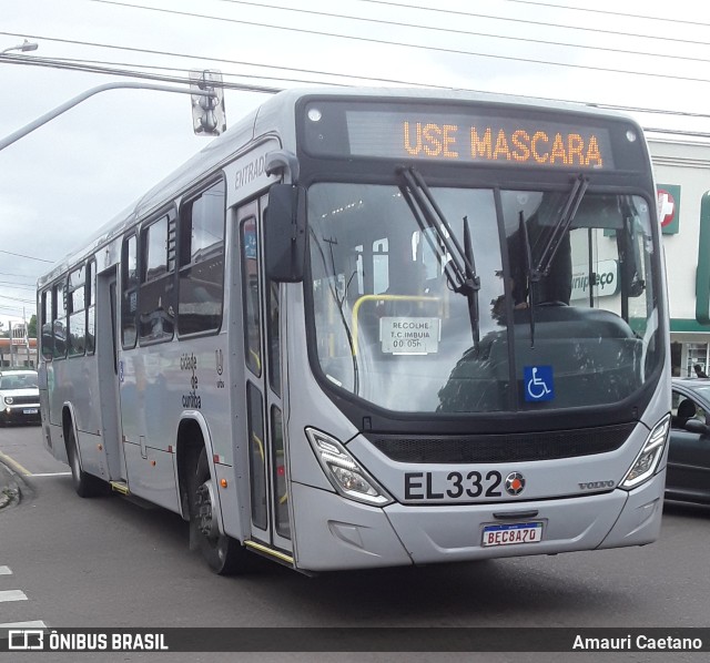 Auto Viação São José dos Pinhais EL332 na cidade de Curitiba, Paraná, Brasil, por Amauri Caetano. Número da foto: #9480557.