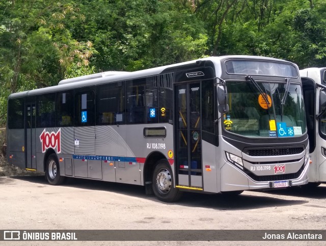 Auto Viação 1001 RJ 108.1198 na cidade de Niterói, Rio de Janeiro, Brasil, por Jonas Alcantara. ID da foto: 9481926.