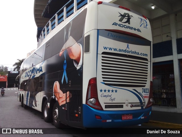Empresa de Transportes Andorinha 7403 na cidade de Aparecida, São Paulo, Brasil, por Daniel De Souza. Número da foto: #9481168.