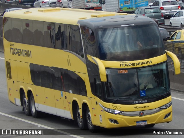 Viação Itapemirim 17019 na cidade de Nova Iguaçu, Rio de Janeiro, Brasil, por Pedro Vinicius. Número da foto: #9481714.