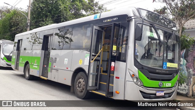 Transcooper > Norte Buss 1 6209 na cidade de São Paulo, São Paulo, Brasil, por Matheus Neri dos Santos. ID da foto: 9430038.