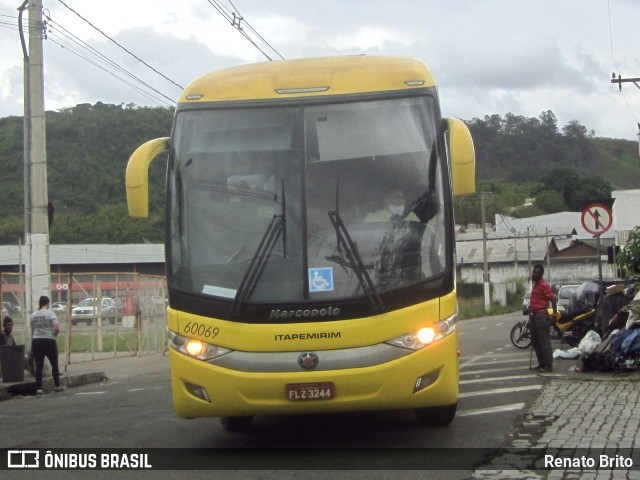 Viação Itapemirim 60069 na cidade de Juiz de Fora, Minas Gerais, Brasil, por Renato Brito. ID da foto: 9429478.