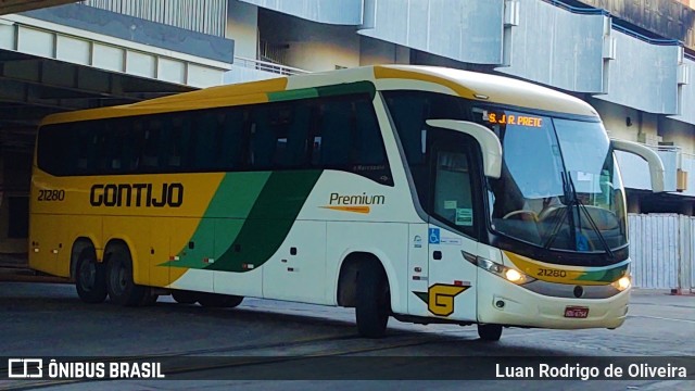 Empresa Gontijo de Transportes 21280 na cidade de São José do Rio Preto, São Paulo, Brasil, por Luan Rodrigo de Oliveira. Número da foto: #9429635.