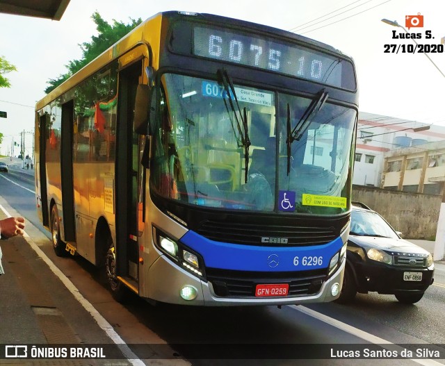 Transwolff Transportes e Turismo 6 6296 na cidade de São Paulo, São Paulo, Brasil, por Lucas Santos da Silva. Número da foto: #9430242.