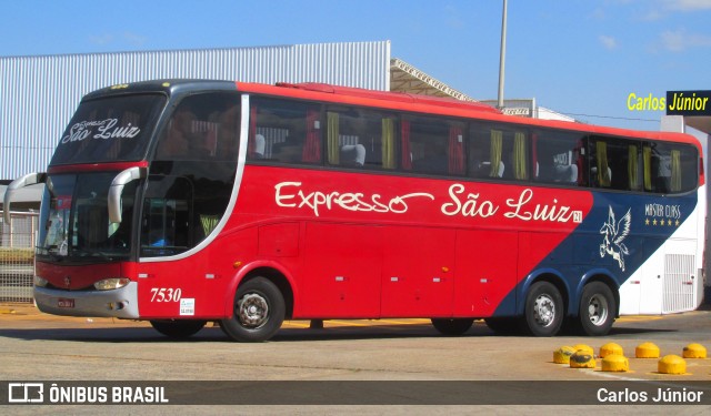 Expresso São Luiz 7530 na cidade de Goiânia, Goiás, Brasil, por Carlos Júnior. Número da foto: #9429200.
