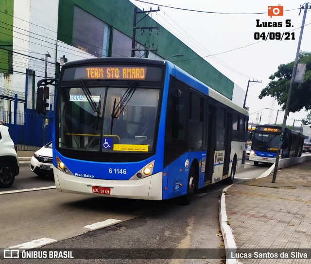 Viação Grajaú S.A. 6 1146 na cidade de São Paulo, São Paulo, Brasil, por Lucas Santos da Silva. Número da foto: #9430209.