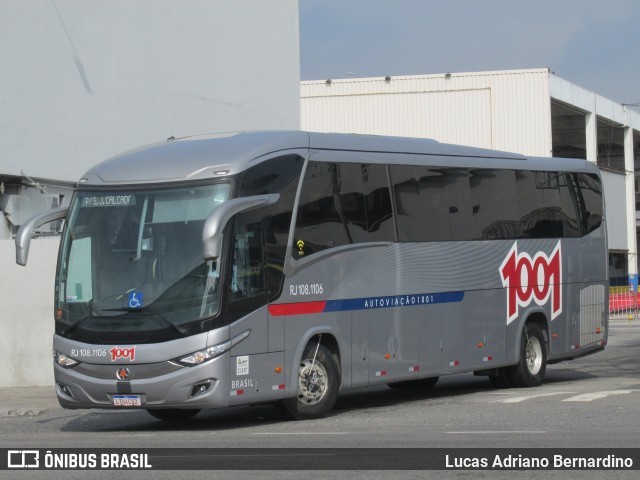 Auto Viação 1001 RJ 108.1106 na cidade de Rio de Janeiro, Rio de Janeiro, Brasil, por Lucas Adriano Bernardino. Número da foto: #9429926.