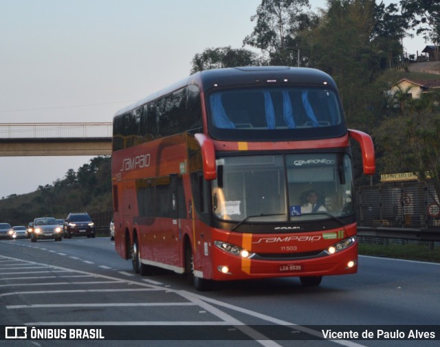 Viação Sampaio 11503 na cidade de Santa Isabel, São Paulo, Brasil, por Vicente de Paulo Alves. ID da foto: 9430779.