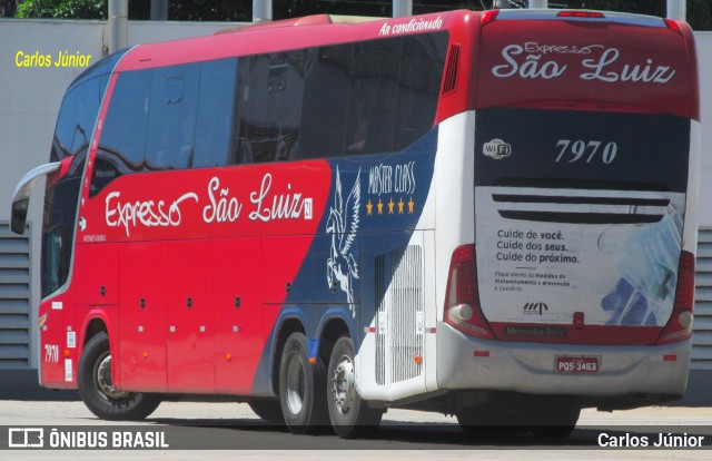Expresso São Luiz 7970 na cidade de Goiânia, Goiás, Brasil, por Carlos Júnior. Número da foto: #9486101.