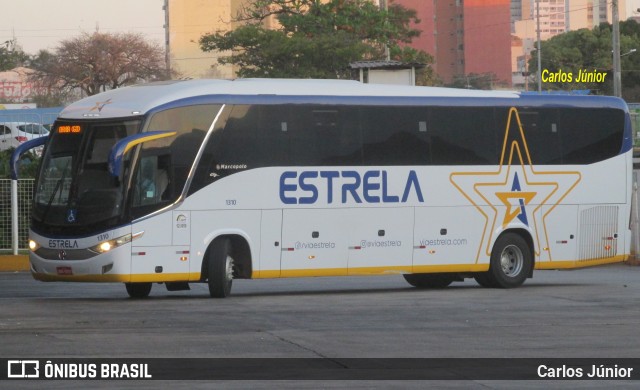 Viação Estrela 1310 na cidade de Goiânia, Goiás, Brasil, por Carlos Júnior. ID da foto: 9486152.