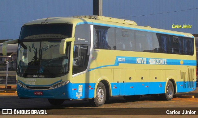 Viação Novo Horizonte 1033111 na cidade de Goiânia, Goiás, Brasil, por Carlos Júnior. Número da foto: #9488352.