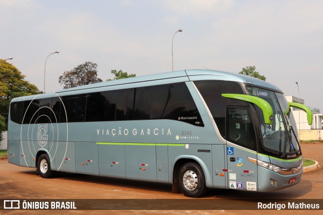 Viação Garcia 8345 na cidade de Maringá, Paraná, Brasil, por Rodrigo Matheus. Número da foto: #9487856.