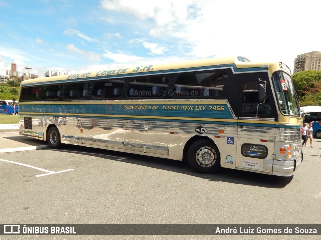 Viação Cometa 7455 na cidade de São Paulo, São Paulo, Brasil, por André Luiz Gomes de Souza. Número da foto: #9488033.