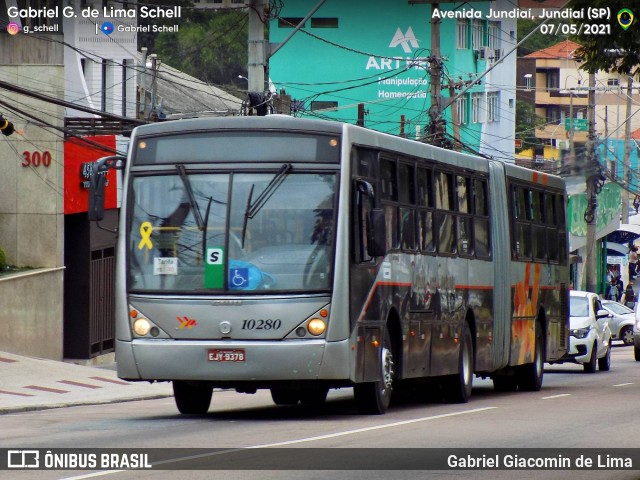 Rápido Campinas 10280 na cidade de Jundiaí, São Paulo, Brasil, por Gabriel Giacomin de Lima. Número da foto: #9488800.