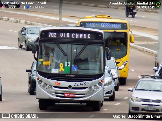 Rápido Campinas 133462 na cidade de Jundiaí, São Paulo, Brasil, por Gabriel Giacomin de Lima. ID da foto: 9488786.