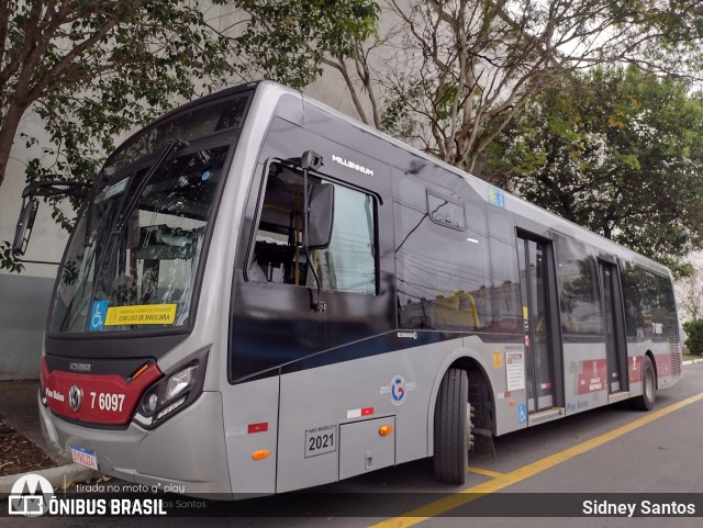 Viação Gatusa Transportes Urbanos 7 6097 na cidade de São Paulo, São Paulo, Brasil, por Sidney Santos. Número da foto: #9488716.