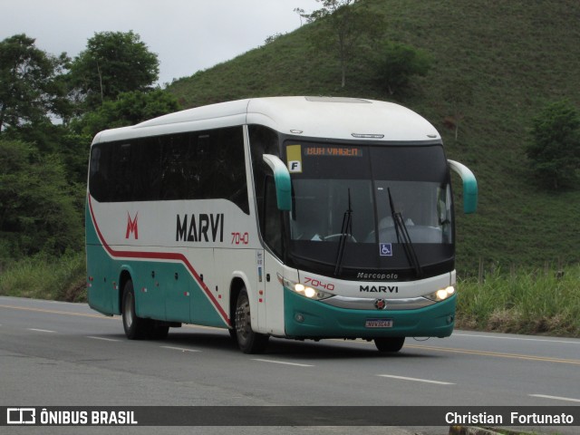 Marvi Fretamento e Turismo 7040 na cidade de Coimbra, Minas Gerais, Brasil, por Christian  Fortunato. ID da foto: 9488549.