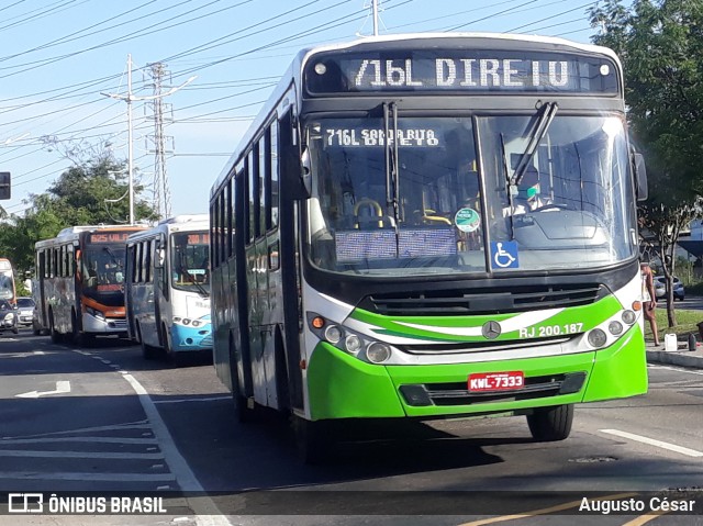 Viação São José RJ 200.187 na cidade de Nova Iguaçu, Rio de Janeiro, Brasil, por Augusto César. Número da foto: #9489872.