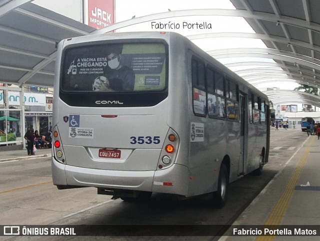 Viação Rosa Vitória da Conquista 3535 na cidade de Vitória da Conquista, Bahia, Brasil, por Fabrício Portella Matos. ID da foto: 9491355.