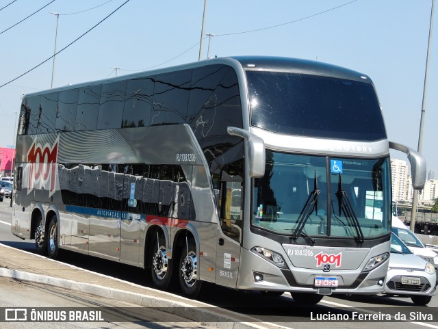 Auto Viação 1001 RJ 108.1206 na cidade de São Paulo, São Paulo, Brasil, por Luciano Ferreira da Silva. ID da foto: 9492758.