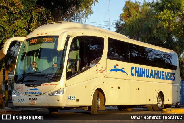 Transportes Chihuahuenses 7453 na cidade de Gustavo A. Madero, Ciudad de México, México, por Omar Ramírez Thor2102. Número da foto: #9491265.