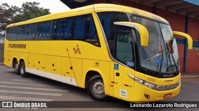 Viação Itapemirim 60083 na cidade de Porto Alegre, Rio Grande do Sul, Brasil, por Leonardo Lazaroto Rodrigues. Número da foto: #9490270.