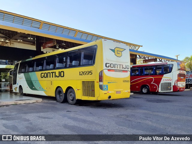 Empresa Gontijo de Transportes 12695 na cidade de Uberaba, Minas Gerais, Brasil, por Paulo Vitor De Azevedo. ID da foto: 9490202.