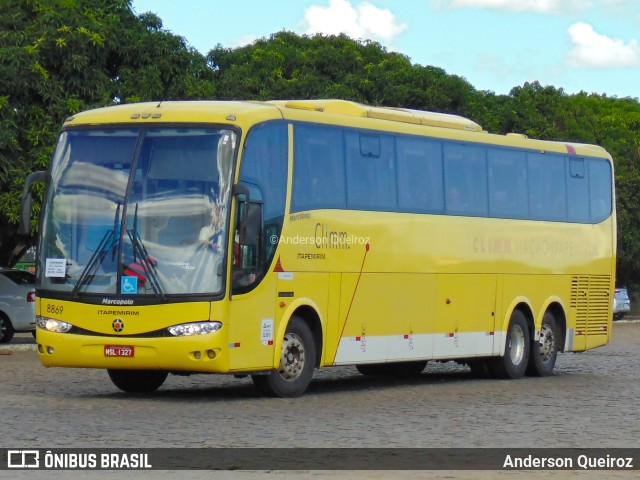 Viação Itapemirim 8869 na cidade de Vitória da Conquista, Bahia, Brasil, por Anderson Queiroz. ID da foto: 9491382.