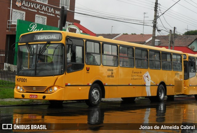 Viação Tamandaré KF001 na cidade de Curitiba, Paraná, Brasil, por Jonas de Almeida Cabral. ID da foto: 9491017.