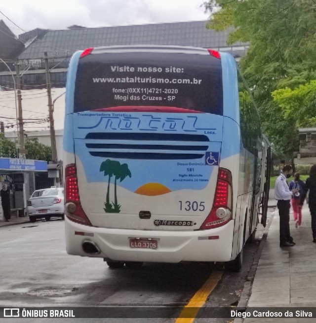 Transportadora Turística Natal 1305 na cidade de São Paulo, São Paulo, Brasil, por Diego Cardoso da Silva. Número da foto: #9491343.